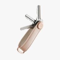 Key Organiser Leather - Blush with Blush Stitching