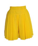 Vintage Yellow Pleat Culottes