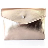 Golden Ponies Accessories - Envelope Clutch in Rose Gold
