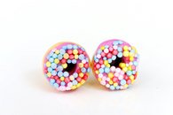 Kate and Rose Purple Donut Earrings