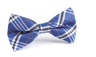 OTAA Blue Scotch Checked Bow Tie