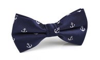 OTAA Navy Blue Anchor Bow Tie