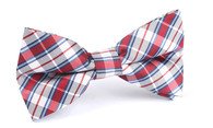 OTAA Red and Navy Stripes Bow Tie