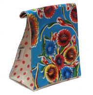 Ben Elke Lunch Bag - Blue Sweet Flower