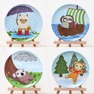 Herbert & Friends - Set of 4 Plates