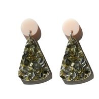 Martha Jean - Moon Mountain Earrings in Pastel Pink