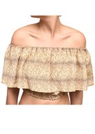 Vintage Brown Raindrop Boho Top
