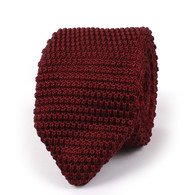 OTAA Dark Rosewood Maroon Pointed Knitted Tie