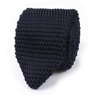 OTAA Oxford Navy Blue Pointed Knitted Tie