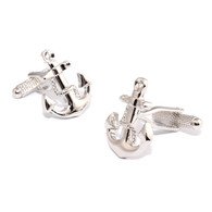 OTAA Silver Anchor Cufflinks