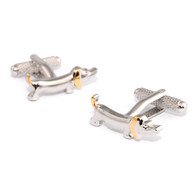 OTAA Silver Dachshund Dog Cufflinks