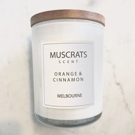 Muscrats Scent - Orange & Cinnamon Candle